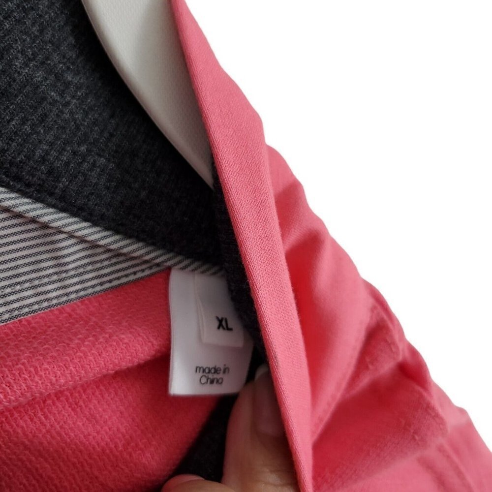 AdiPure by Adidas Mens Golf Sweater XL Salmon Pink 1/4 Zip Pullover Outdoor - Picture 6 of 13